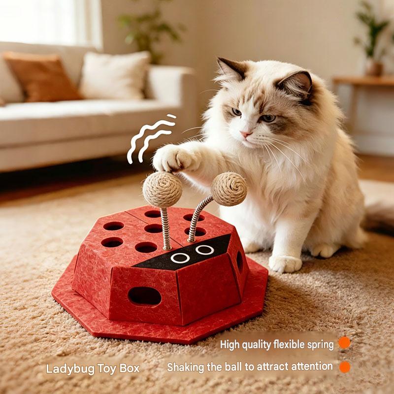 Cat Toys, Cat-Themed Baseball Toys, Self-entertainment Toys, Puzzle Toys, Spring-loaded Toys, Cat Toys That Expend Energy, Pet Toys