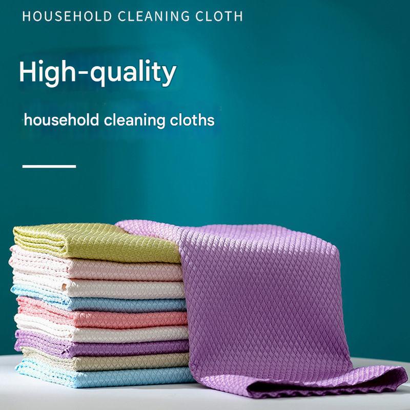 5/10Pcs Kitchen Anti-Grease Wiping Rag Cleaning Cloth Nano Scale Streak-Free Miracle Cleaning Towel For Home Kitchen Tool