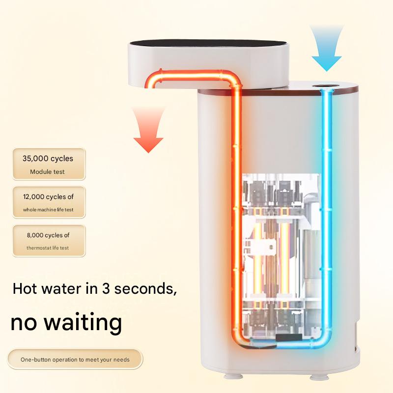 Travel Artifact 3 Seconds Instant Hot Water Dispenser, Small Mini Milk and Tea Making, Home Office Convenient Hot Water Kettle