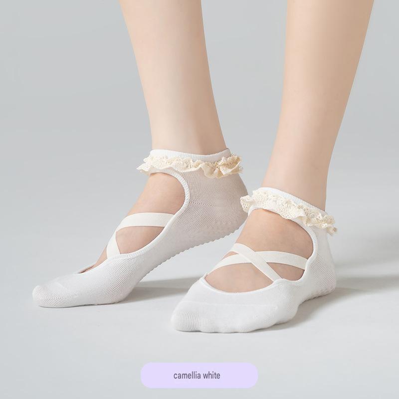 Spring/Summer New Arrival: Cross-Strap Yoga Socks, Professional Anti-Slip Pilates Socks, Fitness Running Exercise Floor Socks