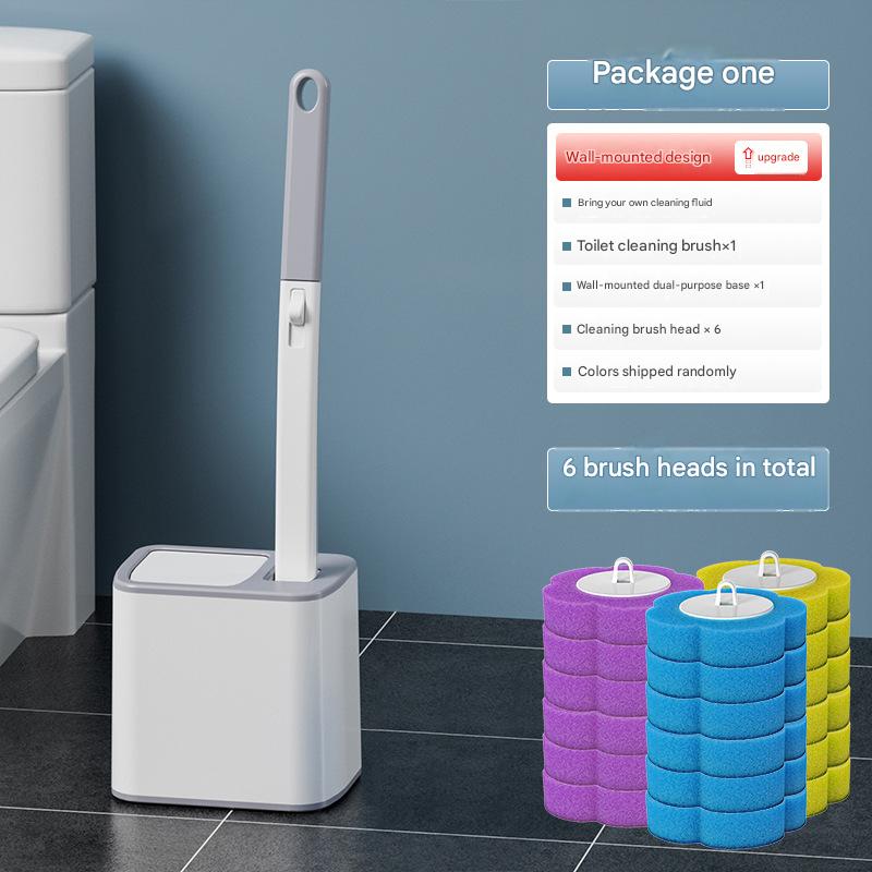 Disposable Toilet Brush Set, Bathroom Cleaning Brush Head, Replaceable Cleaning Brush Head, Antibacterial Toilet Brush