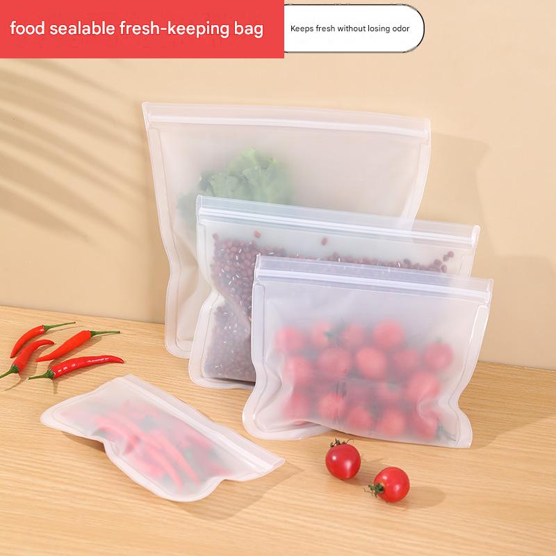EVA Food Preservation Bag, Refrigerator Food Storage Bag, Fruit Vegetable Food Sealable Bag, Reusable