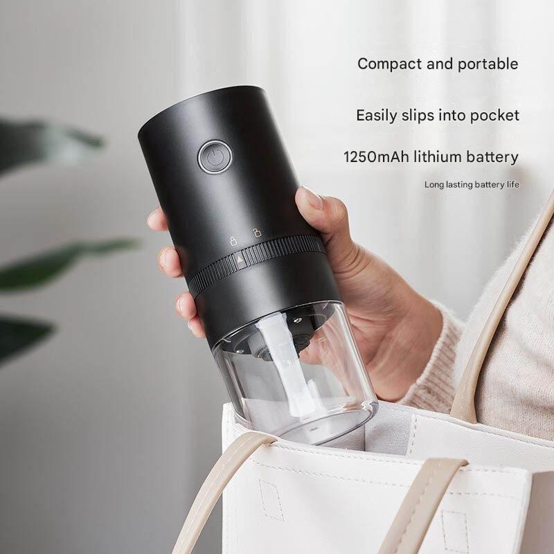 Electric Bean Grinder, USB Rechargeable Coffee Grinder, Coffee Bean Machine Household Small Italian Grinder, American Drip Filter