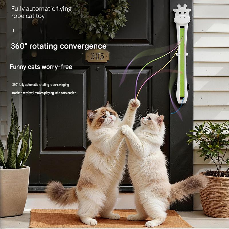 New cross-Border Product: Fully Automatic Cat Toy Rope Swinger, Door-mounted Automatic Exercise Rope Cat Toy/pet Toy