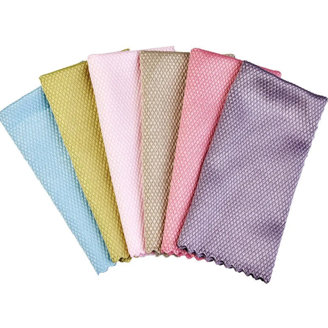 5/10Pcs Kitchen Anti-Grease Wiping Rag Cleaning Cloth Nano Scale Streak-Free Miracle Cleaning Towel For Home Kitchen Tool