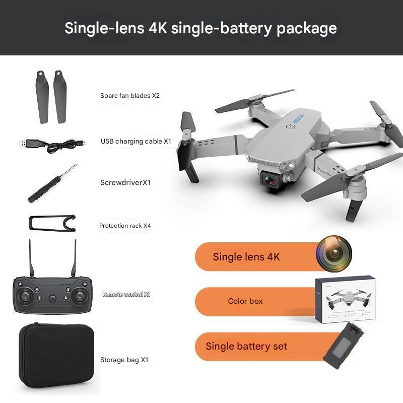 E88 folding drone aerial photography HD dual-camera long-life fixed-height quadcopter remote control aircraft