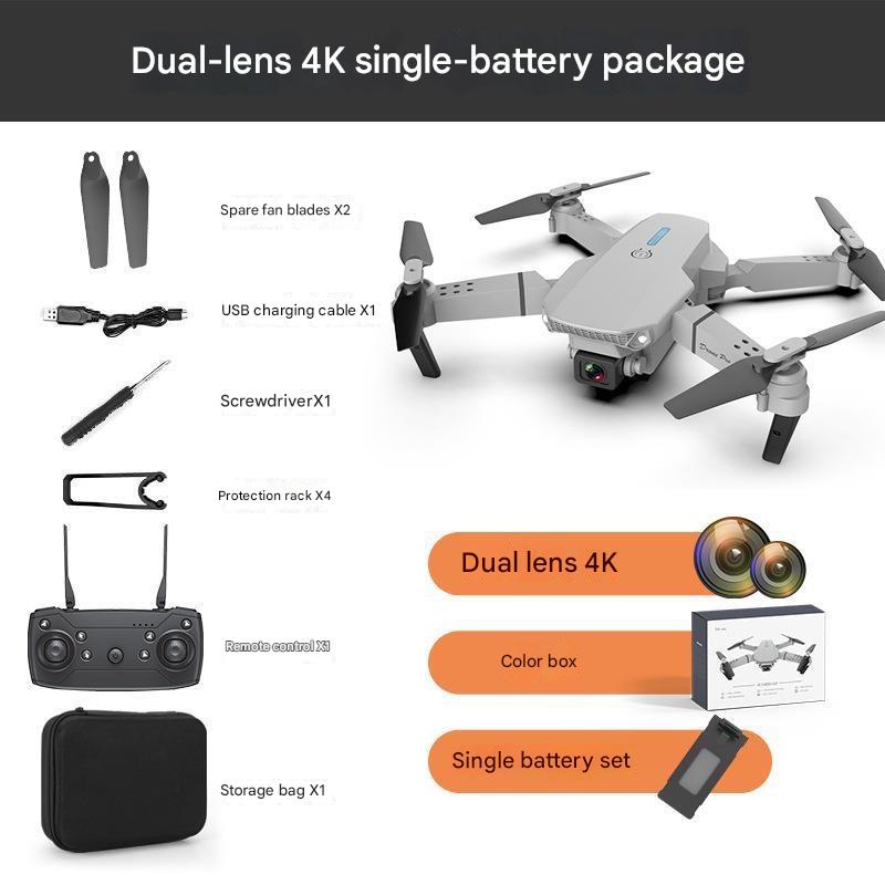 E88 folding drone aerial photography HD dual-camera long-life fixed-height quadcopter remote control aircraft
