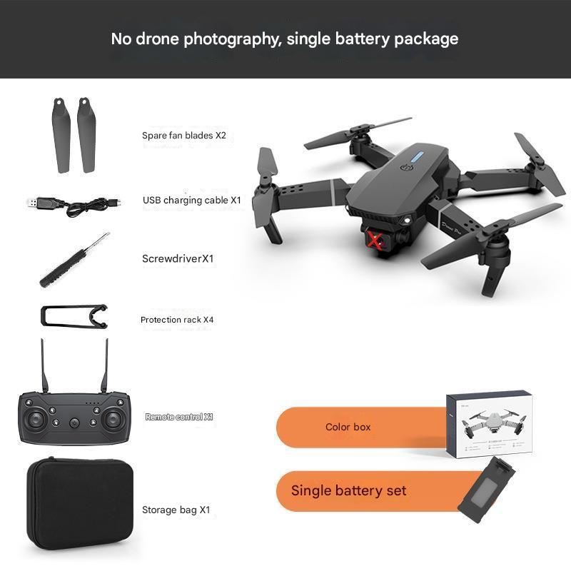 E88 folding drone aerial photography HD dual-camera long-life fixed-height quadcopter remote control aircraft