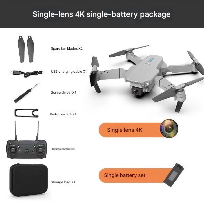 E88 folding drone aerial photography HD dual-camera long-life fixed-height quadcopter remote control aircraft