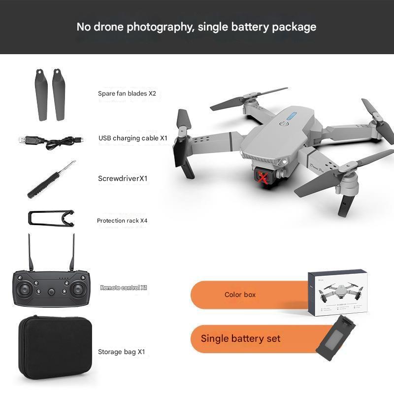 E88 folding drone aerial photography HD dual-camera long-life fixed-height quadcopter remote control aircraft