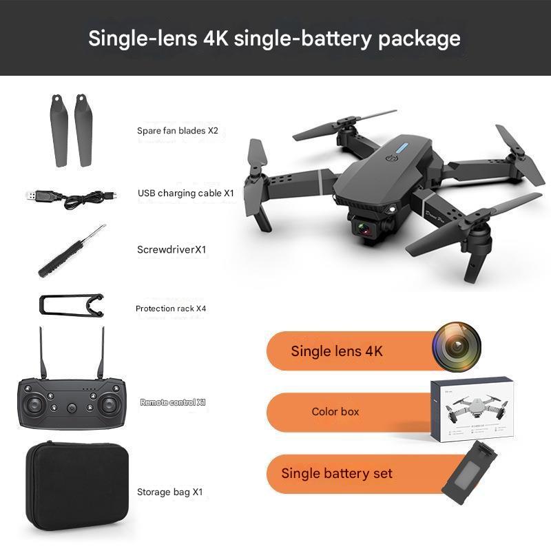 E88 folding drone aerial photography HD dual-camera long-life fixed-height quadcopter remote control aircraft