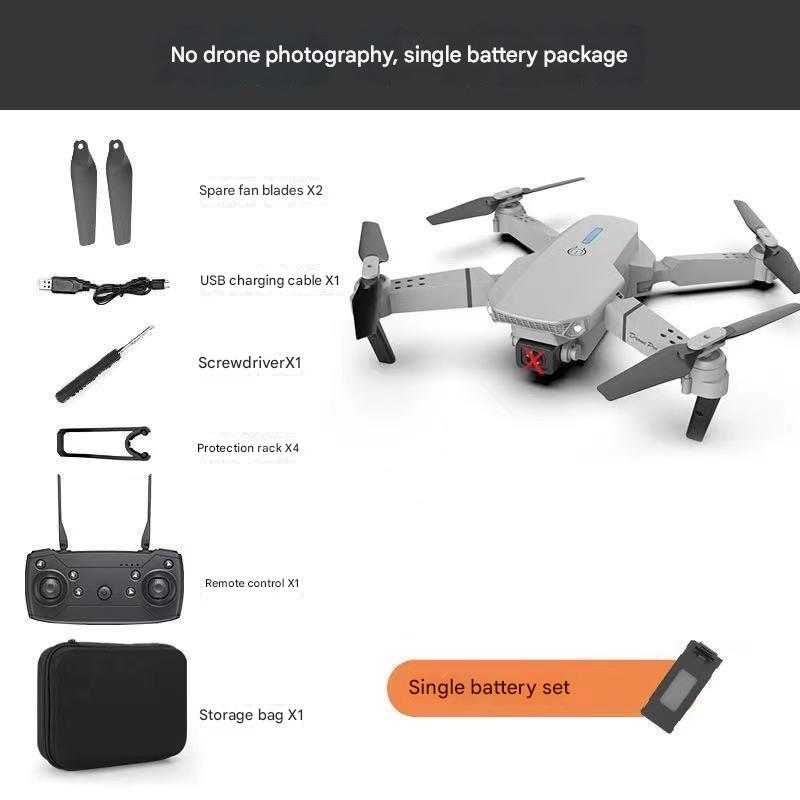 E88 folding drone aerial photography HD dual-camera long-life fixed-height quadcopter remote control aircraft