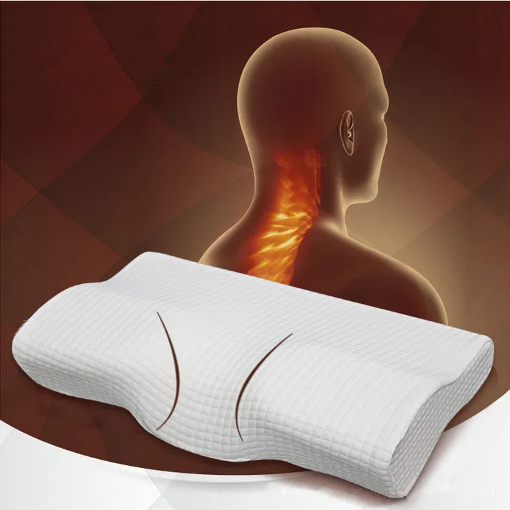 Orthopedic Latex Magnetic 50*30CM White Color, Neck Pillow Slow Rebound Memory Foam Pillow, Cervical Health Care Pain Release