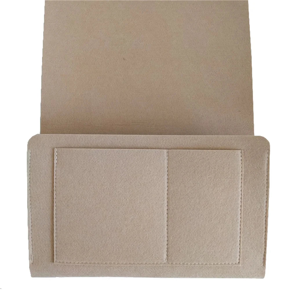 Bedside Storage Bag, Felt Bed Sofa Side Pouch, Remote Control Hanging Caddy Bedside Couch Storage Organizer, Bed Holder Pockets