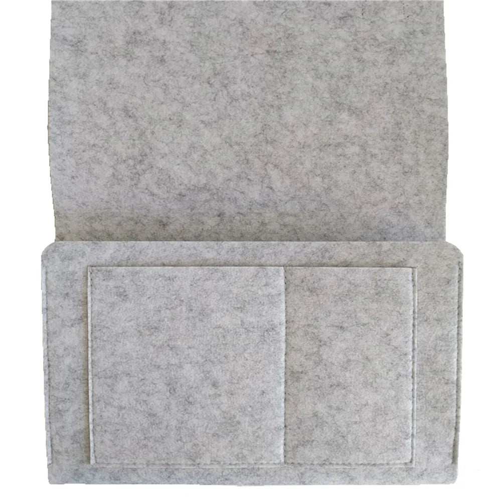 Bedside Storage Bag, Felt Bed Sofa Side Pouch, Remote Control Hanging Caddy Bedside Couch Storage Organizer, Bed Holder Pockets