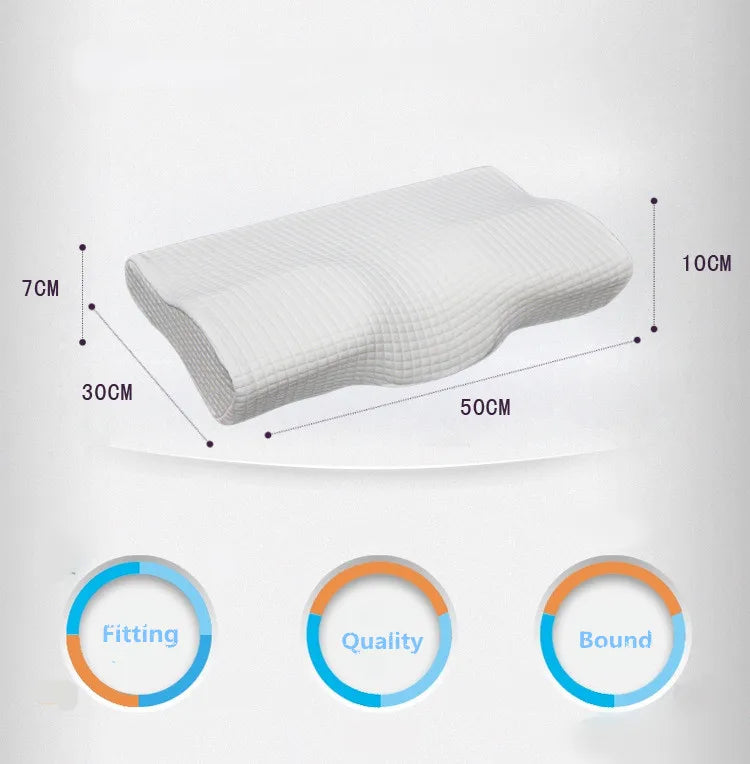 Orthopedic Latex Magnetic 50*30CM White Color, Neck Pillow Slow Rebound Memory Foam Pillow, Cervical Health Care Pain Release
