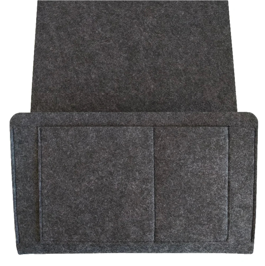 Bedside Storage Bag, Felt Bed Sofa Side Pouch, Remote Control Hanging Caddy Bedside Couch Storage Organizer, Bed Holder Pockets