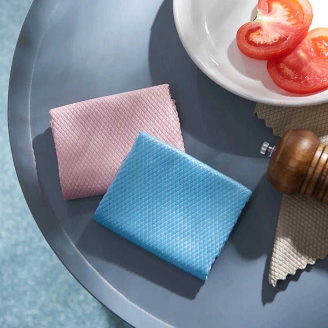 5/10Pcs Kitchen Anti-Grease Wiping Rag Cleaning Cloth Nano Scale Streak-Free Miracle Cleaning Towel For Home Kitchen Tool