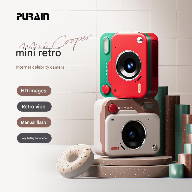 2026 New CCD High-Definition Campus Digital Camera, Mini Student/Children's Camera, Retro Style, Hot Selling Product
