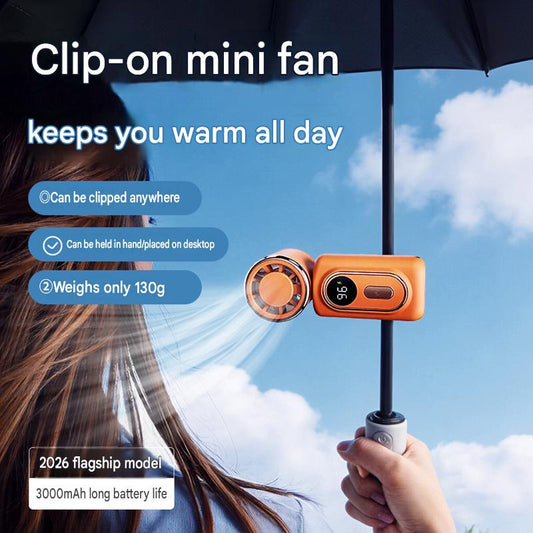 2026 New Y30 Mini Portable High-Speed Handheld Fan with Stepless Speed Adjustment and 100 Speed Levels - Powerful Outdoor Fan