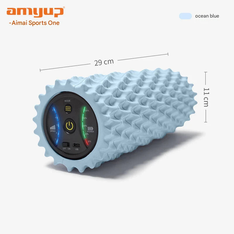 5-speed electric foam shaft yoga fitness vibration relaxation massage column electric corrugated fascia column yoga column