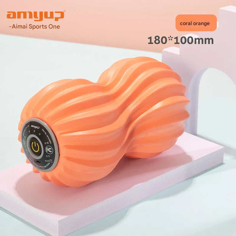 5-speed electric foam shaft yoga fitness vibration relaxation massage column electric corrugated fascia column yoga column