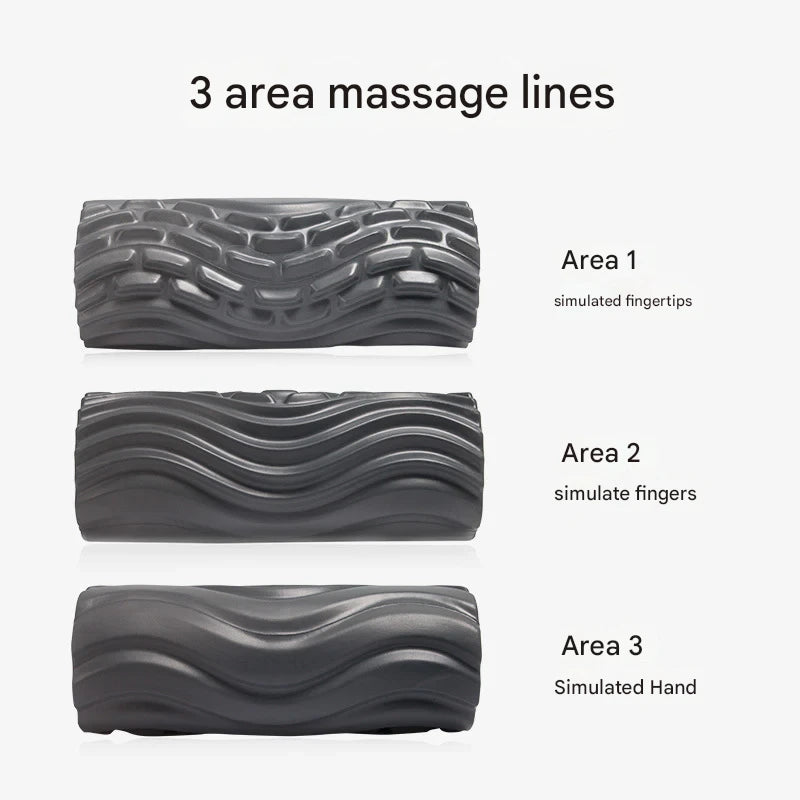 5-speed electric foam shaft yoga fitness vibration relaxation massage column electric corrugated fascia column yoga column
