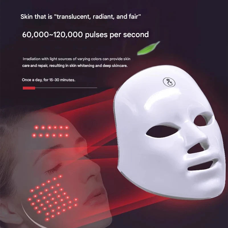 Beauty mask colorful LED light beauty instrument face mask beauty home photon rejuvenation instrument introduction instrument
