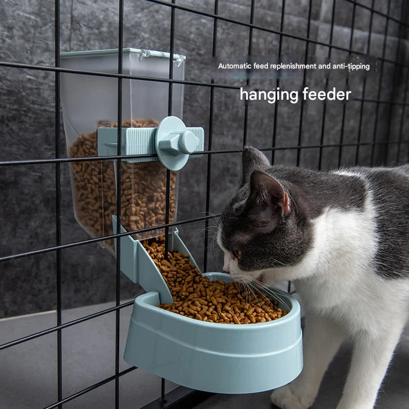 Cat automatic feeder dog self-service feeding machine wholesale cat bowl food bowl anti-tip hanging pet supplies