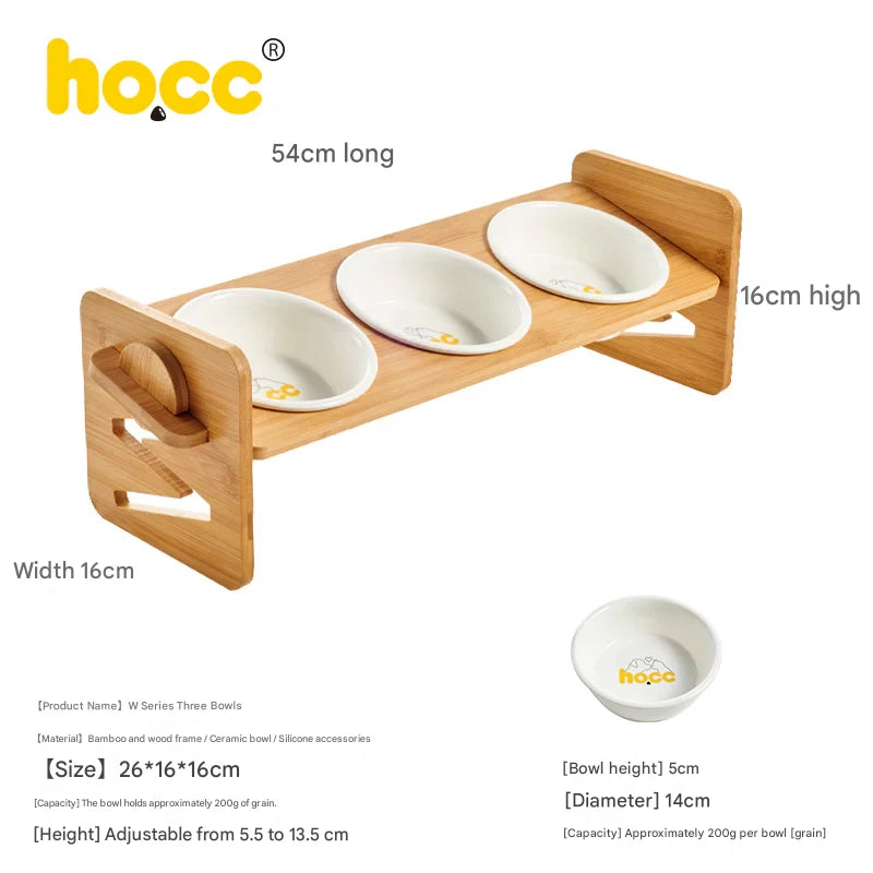 Cat bowl ceramic slanted mouth tall cat rice bowl cat feeding bowl cat food bowl water bowl pet food bowl cat face bowl