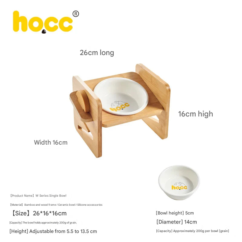 Cat bowl ceramic slanted mouth tall cat rice bowl cat feeding bowl cat food bowl water bowl pet food bowl cat face bowl