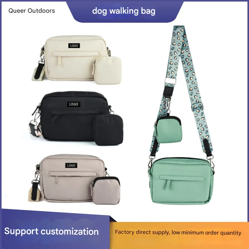 Popular dog training dog walking snacks shoulder bag cat and dog food pet snacks hanging bag waterproof