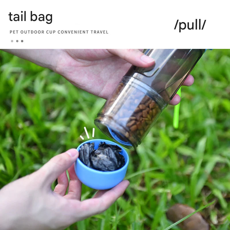 Manufacturer pet going out accompanying cup portable dog food water cup kettle going out pet feeding drinking fountain pet water cup