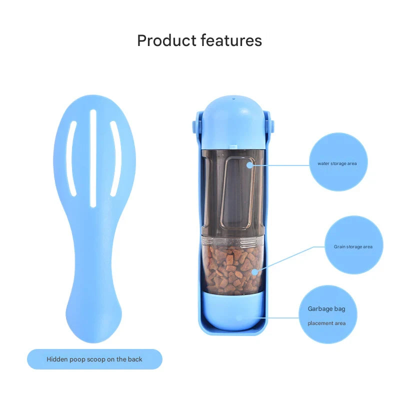 Manufacturer pet going out accompanying cup portable dog food water cup kettle going out pet feeding drinking fountain pet water cup
