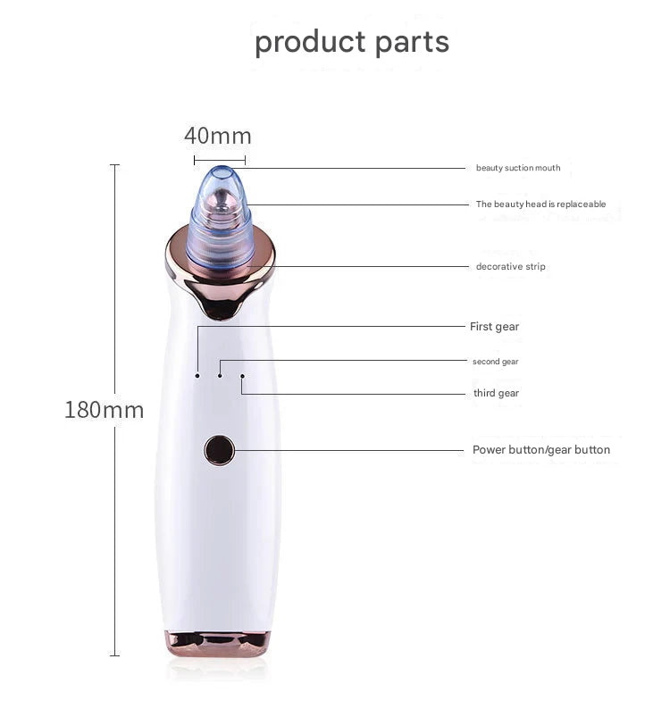 New Amazon electric blackhead suction instrument to blackhead home beauty instrument pore cleaner beauty instrument guide