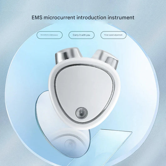 New micro-current beauty instrument V-face lifting, firming and rejuvenating roller massager EMS micro-current beauty instrument