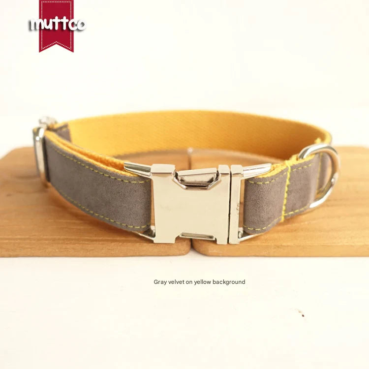 Self-designed creative dog collars, pet denim collars, handmade dog collars, pet supplies