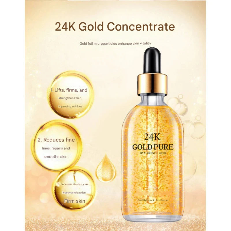[Shipping within 48 hours] 24k Essence Niacinamide Facial Hyaluronic Acid Stock Solution Ginseng Skincare Essence