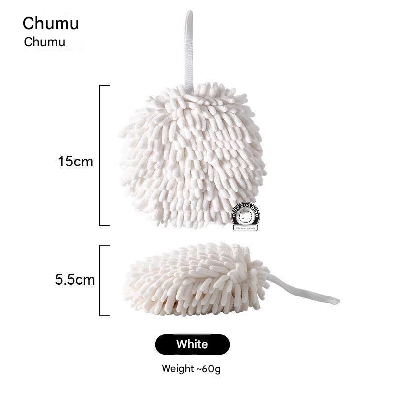 Japanese-Style Chenille Handball Hanging Cute Towel Bathroom Handball Kitchen Handcloth Children's Handkerchief Thickened