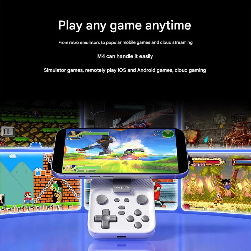 abxylute's new 2026 product launch: the M4 magnetic game controller, a mobile game controller supporting both Android and Apple devices.
