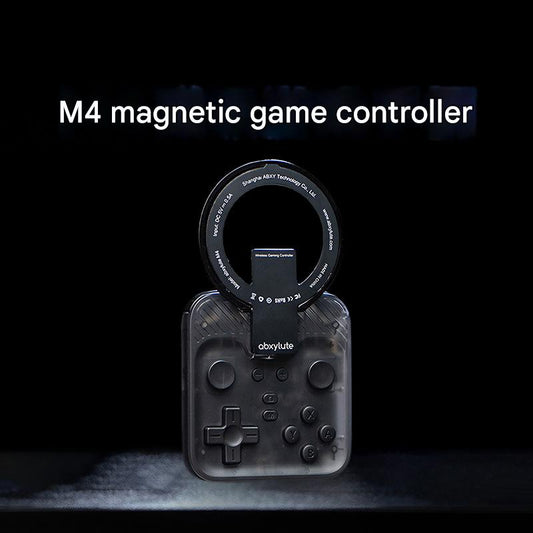 abxylute's new 2026 product launch: the M4 magnetic game controller, a mobile game controller supporting both Android and Apple devices.