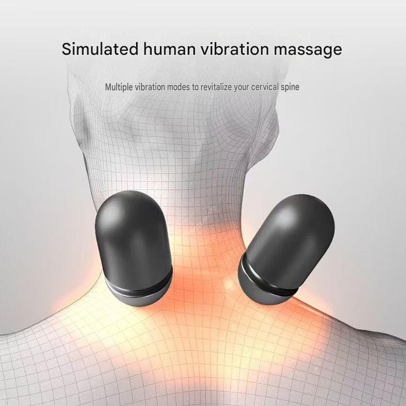 Neck Pillow, Specially Designed for Cervical Spine Support, Massages the Spine,Non-traction, Heat Therapy, Repair, Cylindrical Shape, Aids Sleep