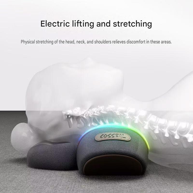 Neck Pillow, Specially Designed for Cervical Spine Support, Massages the Spine,Non-traction, Heat Therapy, Repair, Cylindrical Shape, Aids Sleep