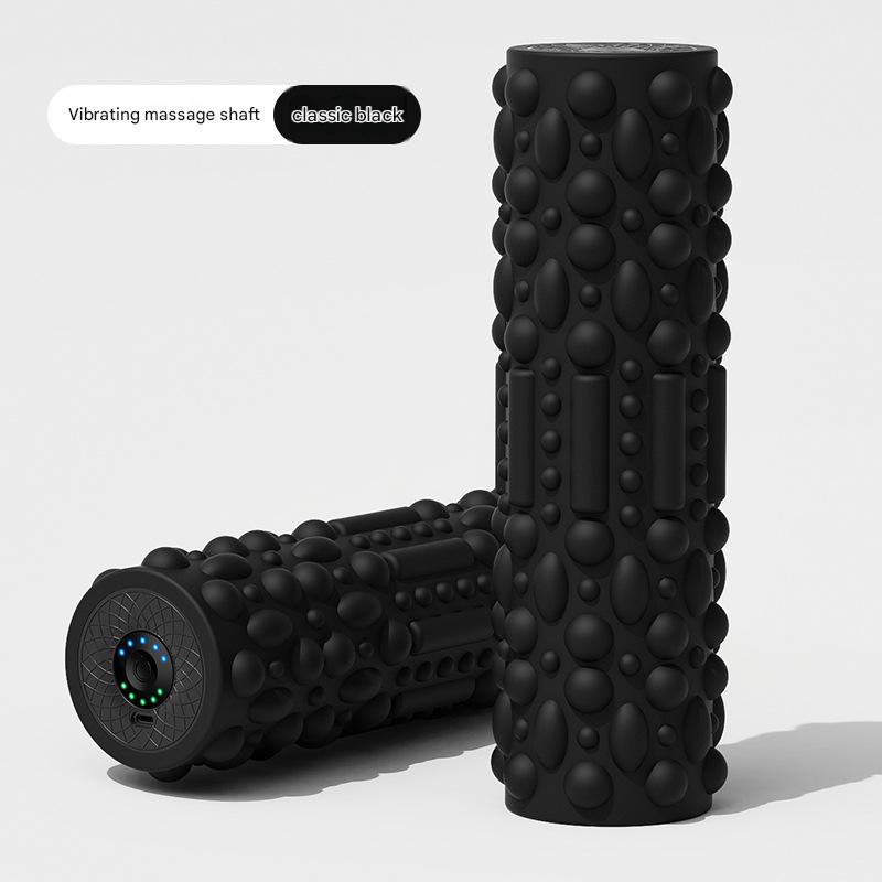 New electric foam roller Popular electric yoga column Muscle relaxer Beautiful legs vibration roller massage stick