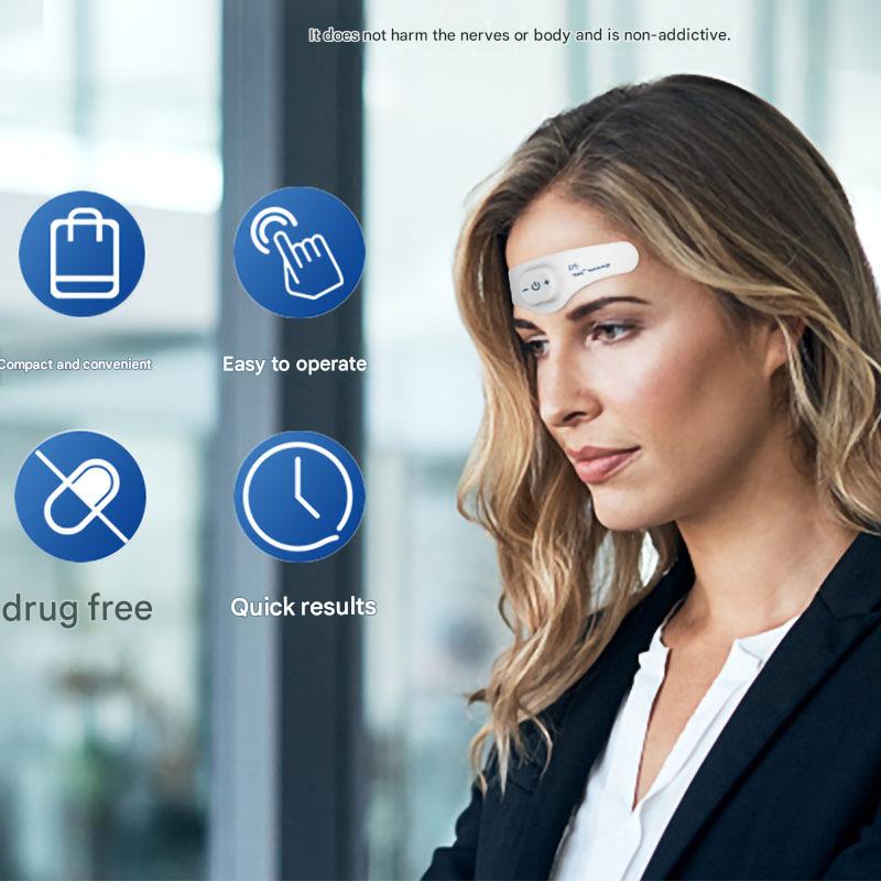 New home electronic smart sleep device, head-mounted sleep device to help insomnia, head low-frequency pulse assist sleep