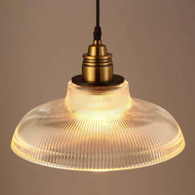 Creative Nordic Industrial Style Home Lighting, Bar Restaurant Bedroom Study Simple Striped Glass Chandelier