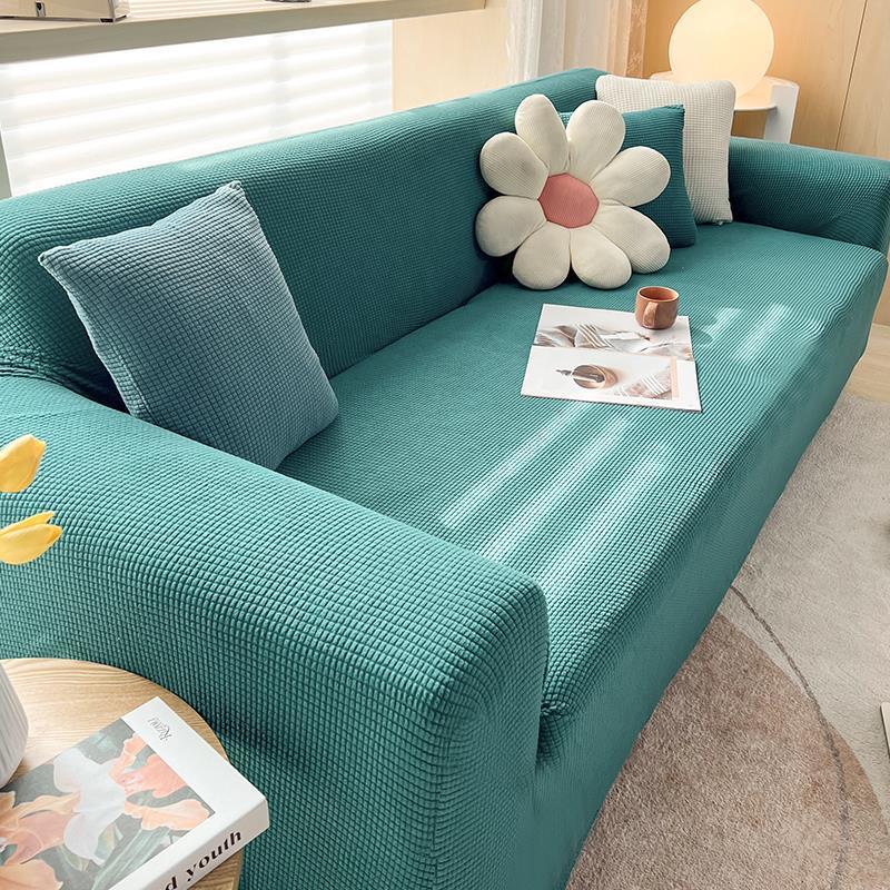 Universal Knitted Thickened Sofa Cover, Single Double Three-seater Sofa Cover Full Cover Sofa Cushion Cover