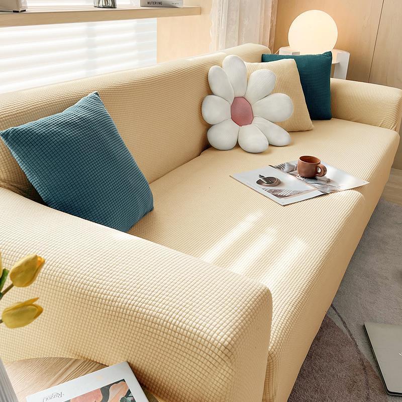 Universal Knitted Thickened Sofa Cover, Single Double Three-seater Sofa Cover Full Cover Sofa Cushion Cover