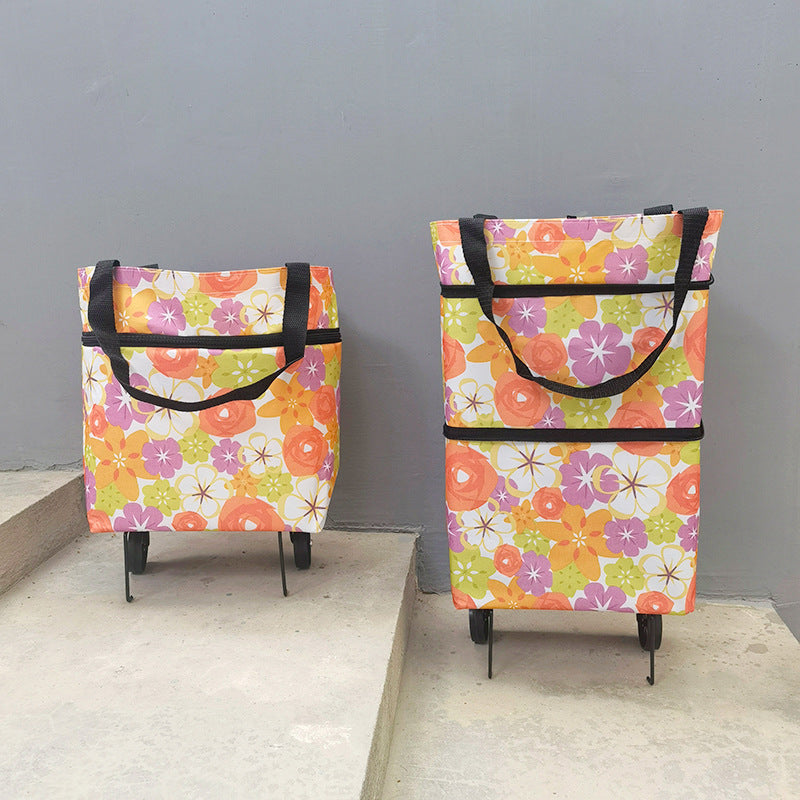 Fashion Folding Wheel Shopping Bag