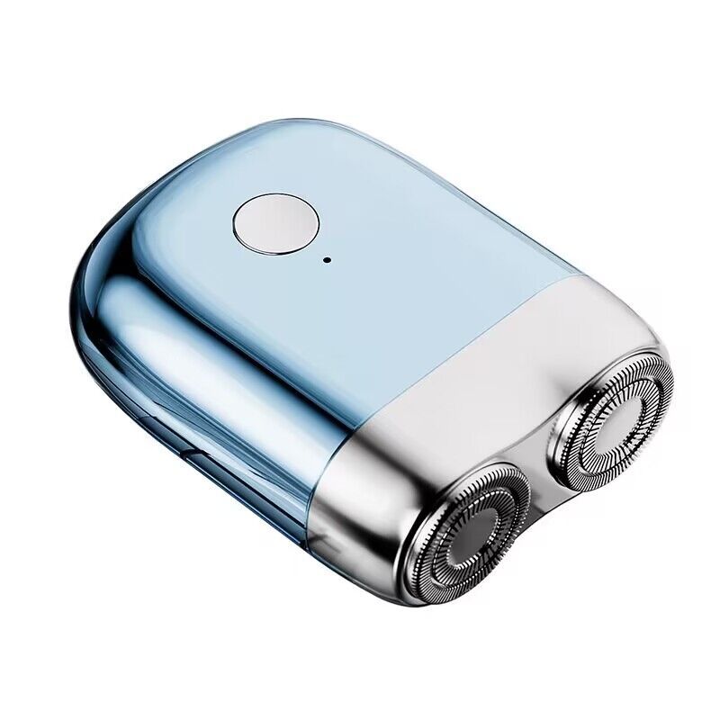 New Men's Electric Travel Razor, Mini Portable Car Rechargeable Waterproof Washable Razor